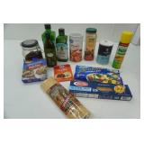 Opened Spices, Oil, Cooking Spray and Other Food Items
