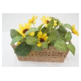 Basket with Sunflowers