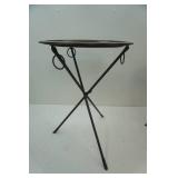 Metal Collapsible Side Table