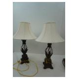 2 Table Lamps 32" tall