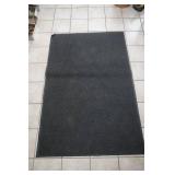 48"x 70" Rubber Backed Entry Mat. Black Rug