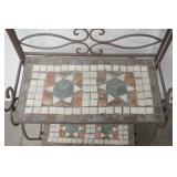 Three-Tiered Wrought Iron Mosaic Baker