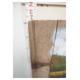 Wooden Barn Door Painting. M. Rees 41"x46.5"