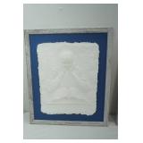 Jeneal Knapp 1994 Molded Paper Pulp Art. Framed. 2ct