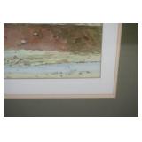 Watercolor Paintings. 2ct. Framed Matted. 20"x16.5" D. Aasland?