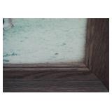 3ct Vintage Framed Photography. Ducks & Combine. 23"x 19"