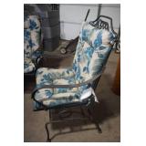 Metal Patio Chairs and Cushions. (bounce)