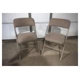 2 Padded Folding Chairs