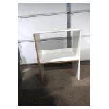 White Pressed Wood Shelf, Small Desk