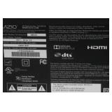 Vizio 60" Smart TV w/power cord, no remote