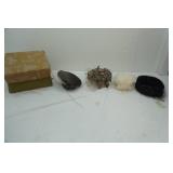 Vintage Ladies Hats. 4ct. Comes with Box