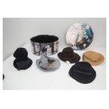 Vintage Ladies Hats. 4ct. Comes with Box