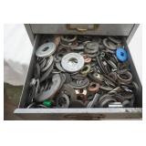 Washers and 2-drawer metal cabinet