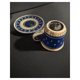 Kohler Inc. Teacups & Saucers Set - Blue/Green, 3 Cups + 3 Saucers