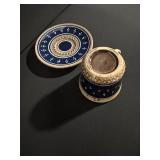 Kohler Inc. Teacups & Saucers Set - Blue/Green, 3 Cups + 3 Saucers