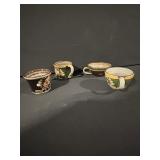 Ceramic Mugs Assorted Floral Pattern Set of 4