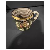 Ceramic Mugs Assorted Floral Pattern Set of 4