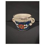 Blue Floral Ceramic Teapot Set - Teapot, Lidded Jar & Daisy Mug