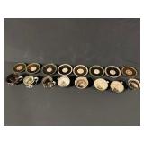 Assorted Ceramic Mugs & Bowls - Swirl Interiors, Green Rim