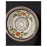 Set of 5 Hand-Painted Ceramic Bowls with Folk-Art Motifs