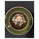 Set of 5 Hand-Painted Ceramic Bowls with Folk-Art Motifs