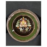 Set of 5 Hand-Painted Ceramic Bowls with Folk-Art Motifs