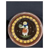 Set of 5 Hand-Painted Ceramic Bowls with Folk-Art Motifs