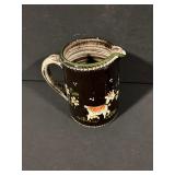 Hand-Painted Ceramic Folk Art Mug with Child Figure