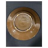 2 Hand-Painted Ceramic Plates - Floral Folk Art