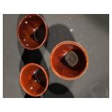 Brown Glazed Ceramic Bowls