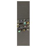 Assorted Turquoise & Gemstone Rings - Silver & Gold Tones