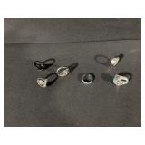 Assorted Turquoise & Gemstone Rings - Silver & Gold Tones