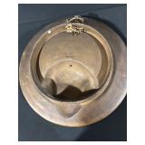 Vintage Round Relief Plaque with 3D Woman Figure - Hanging Art