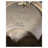 Vintage Round Relief Plaque with 3D Woman Figure - Hanging Art