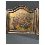 Quinten Massys Triptych Panel Set - Three Hinged Religious Scenes