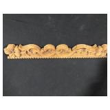 Wood-carved Floral Scroll Frieze - 12-inch