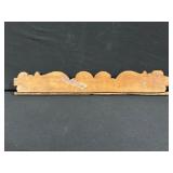 Wood-carved Floral Scroll Frieze - 12-inch