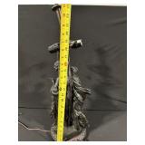 Bronze-Tone Statue Lamp with Classical Couple Figures