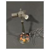 Antique-Style Table Lamp with Amber Glass Accents