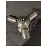 Antique-Style Table Lamp with Amber Glass Accents