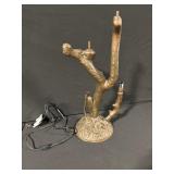Bronze Tree Branch Lamp with Multiple Sockets