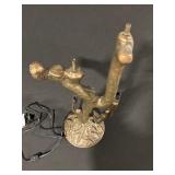 Bronze Tree Branch Lamp with Multiple Sockets