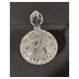 Crystal Decanter with Stopper + Footed Bowl Set