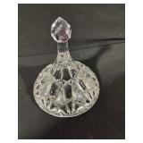 Crystal Decanter with Stopper + Footed Bowl Set