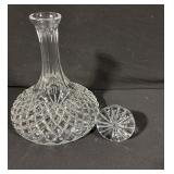 Crystal Cut-Pattern Decanter With Stopper