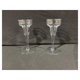 2x Clear Champagne Coupes - Stemware