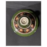 Majolica Green Lidded Tureen with Floral Motif
