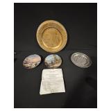 2x Fürstenberg Romantic Winter Impressions Plates - Ludwig Muninger