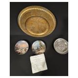 2x Fürstenberg Romantic Winter Impressions Plates - Ludwig Muninger