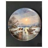 2x Fürstenberg Romantic Winter Impressions Plates - Ludwig Muninger